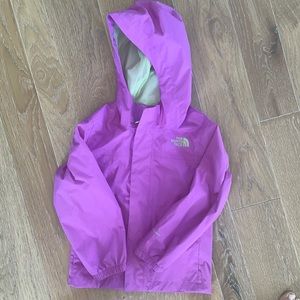 The North Face Girls rain jacket.